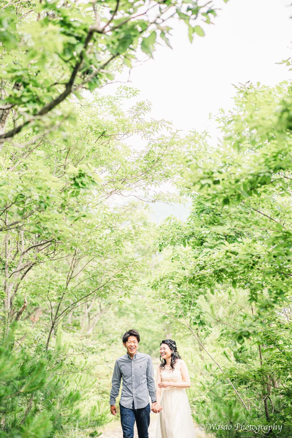 洋装前撮り　滋賀　琵琶湖　緑
