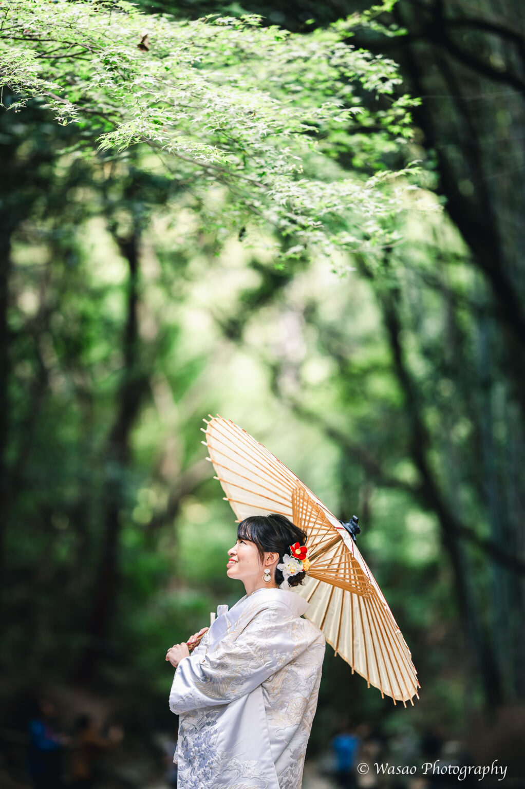 和装前撮り　嵐山　竹林の小径
