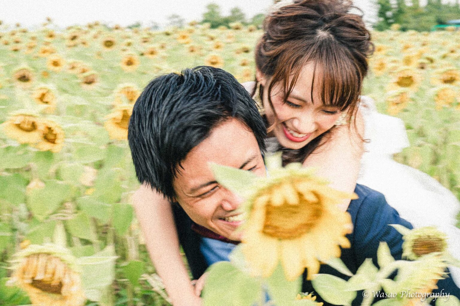 洋装前撮り　ひまわりの丘公園