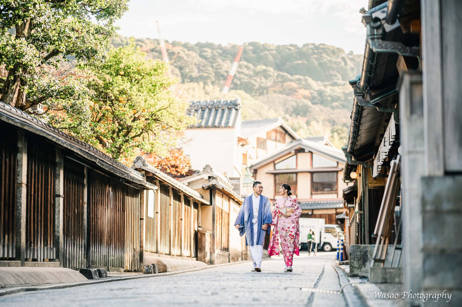 和装前撮り　八坂の塔周辺