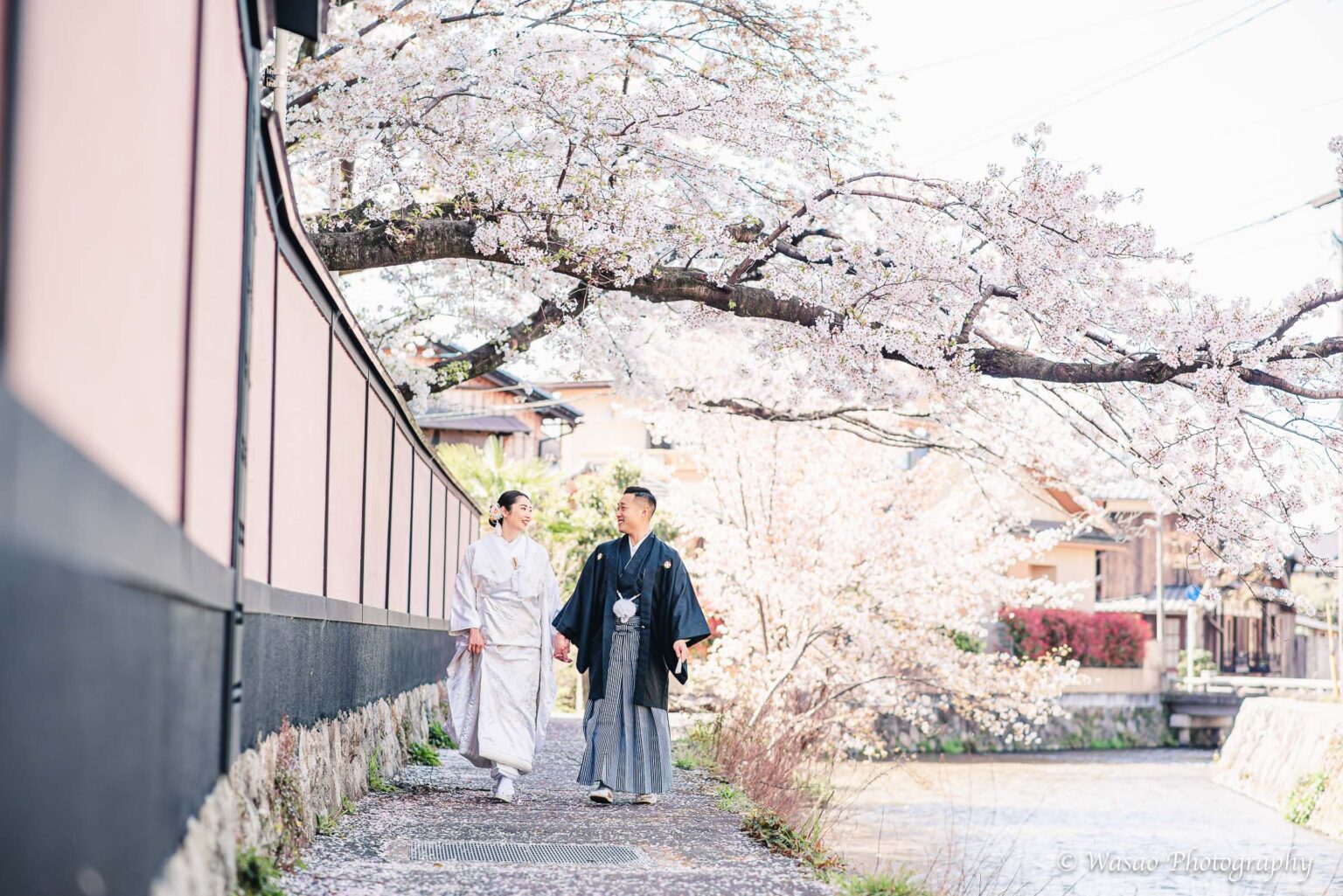和装前撮り　一本橋　平安神宮周辺