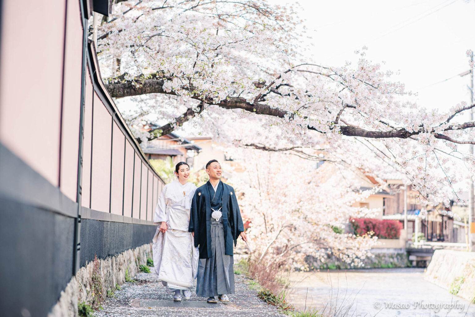 和装前撮り　一本橋　平安神宮周辺