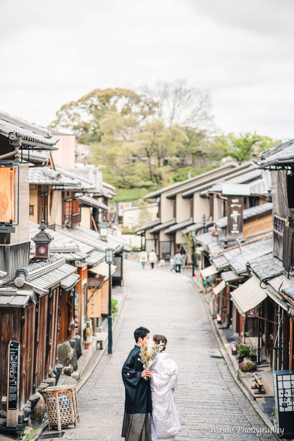 和装前撮り　八坂の塔周辺