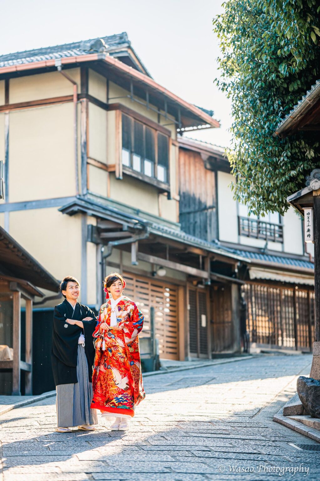 和装前撮り　八坂の塔周辺