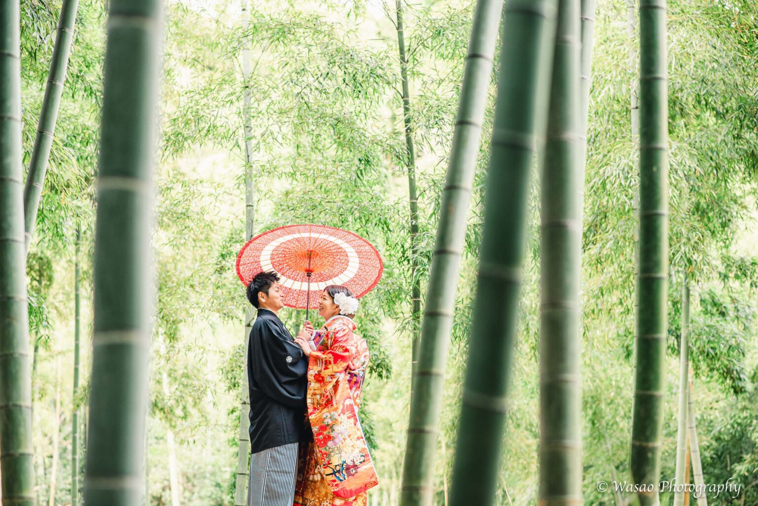 和装前撮り　洛西竹林公園