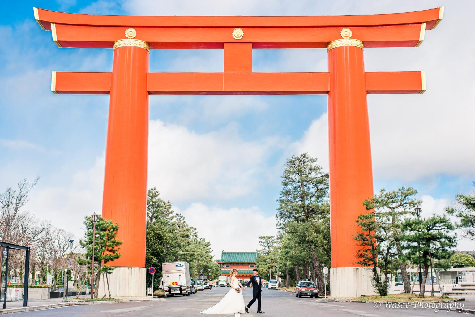 洋装前撮り　一本橋　平安神宮周辺