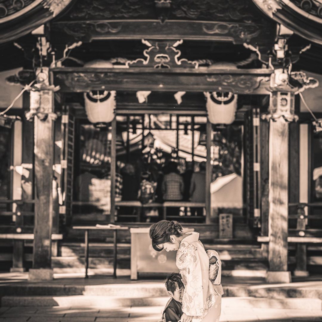 大阪七五三：杭全神社