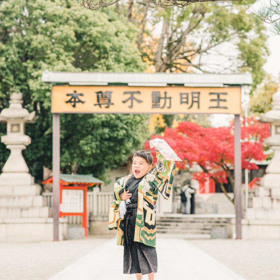 大阪七五三：成田山不動尊