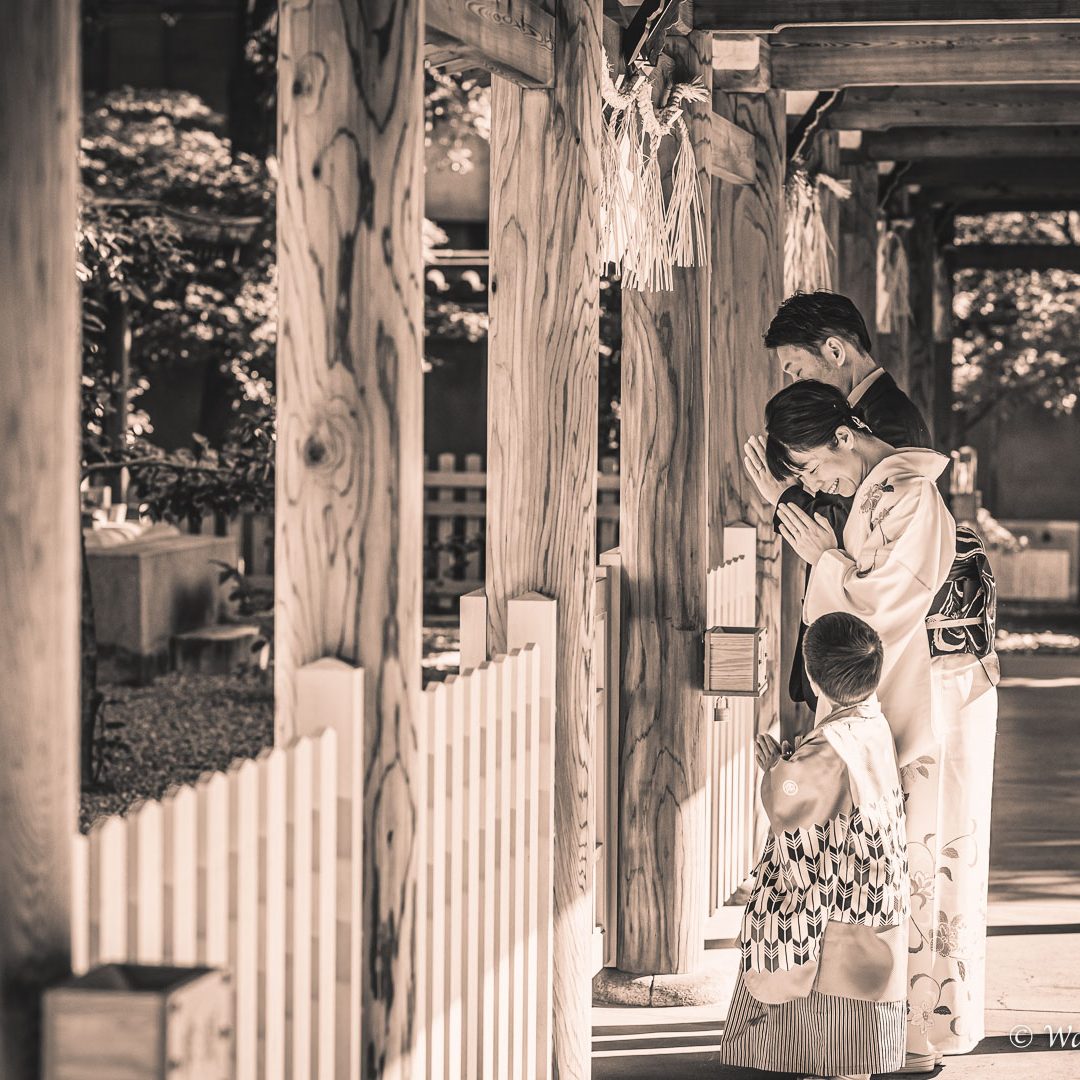 大阪七五三：座摩神社