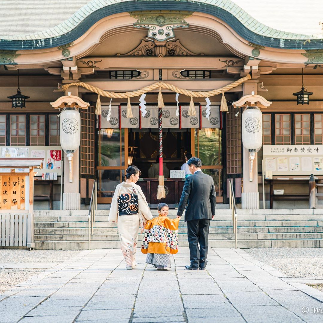 大阪七五三：座摩神社