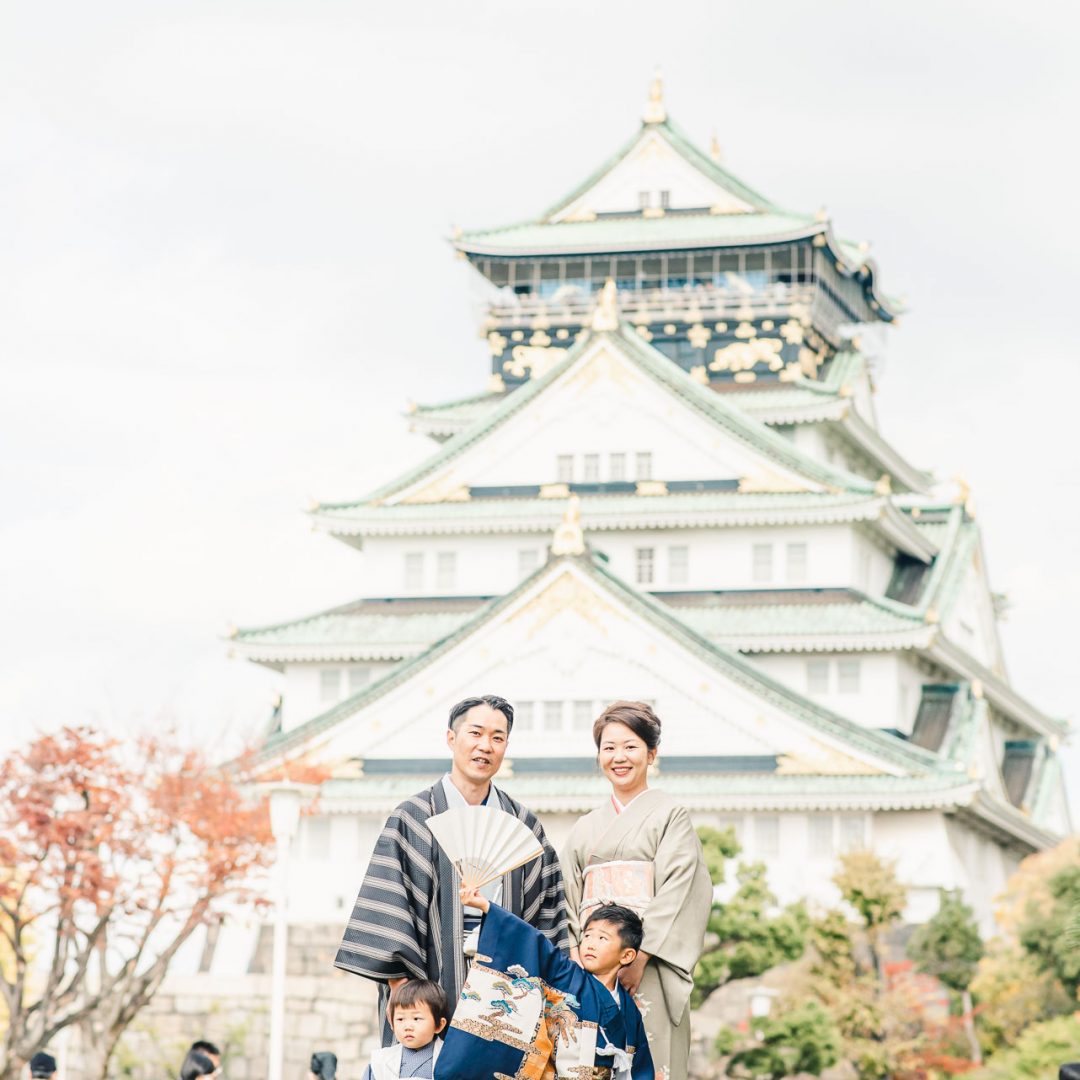 大阪七五三：豊国神社　大阪城