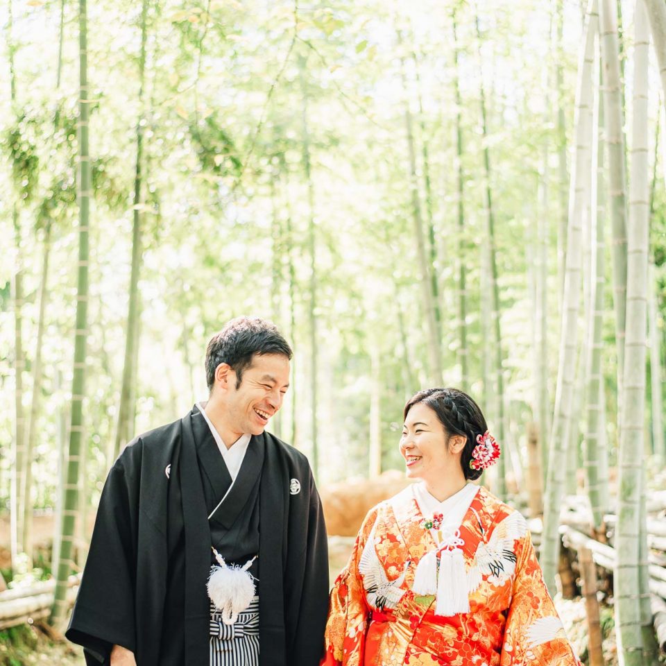 京都前撮り：洛西口　竹林の森　嵐山