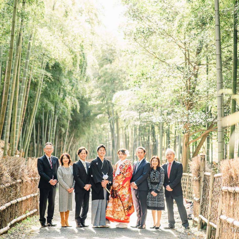京都前撮り：洛西口　竹林の森