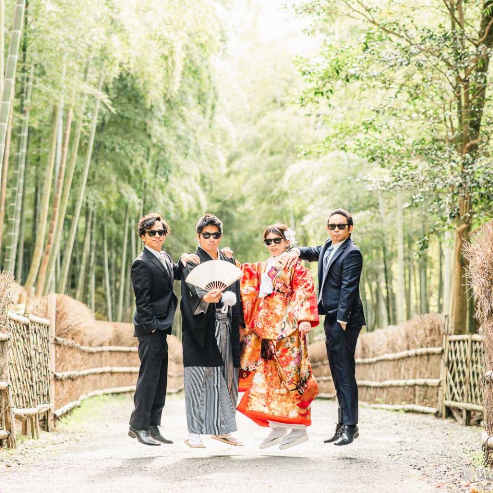京都前撮り：洛西口　竹林の森